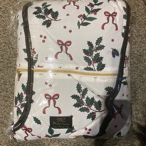 Minky Couture Blanket “Holly Berries” 60x63 With Carrying Bag 🎄🎁🌟